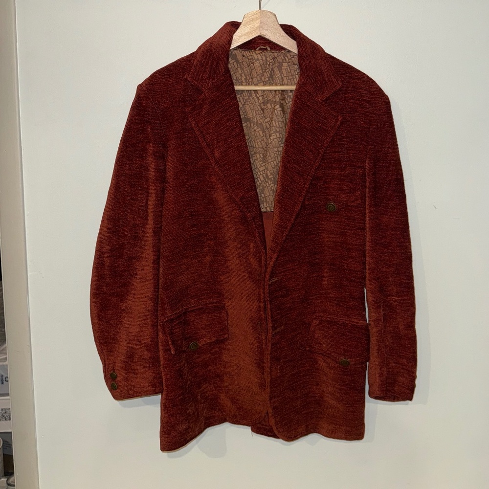 Regency Corduroy Suit Jacket Western Vintage